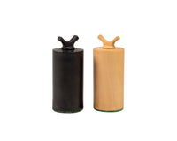 Art Deco Ebonized Boxwood Chess Pieces - 3.5 Inches