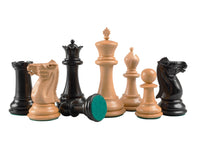 1849 Reproduction Staunton Ebony Chess Pieces - 4 Inches