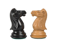 1849 Reproduction Staunton Ebony Chess Pieces - 4 Inches