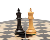 1972 Reproduction Staunton Ebony Chess Pieces - 3.5 Inches