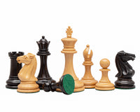 The Rochester Ebony Chess Pieces - 4 Inches