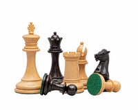 The Rochester Ebony Chess Pieces - 4 Inches