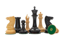 The 1850 London Exact Replica Limited Numbered Edition Ebony Chess Pieces - 3.5 Inches, Includes A Case