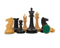 Harrwitz Series Ebonized Chess Pieces - 3.5 Inches