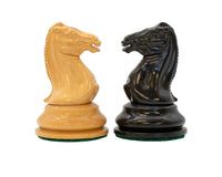 Harrwitz Series Ebonized Chess Pieces - 3.5 Inches