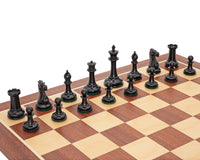Jj Cooke Ebonized Chess Pieces - 3.5 Inches