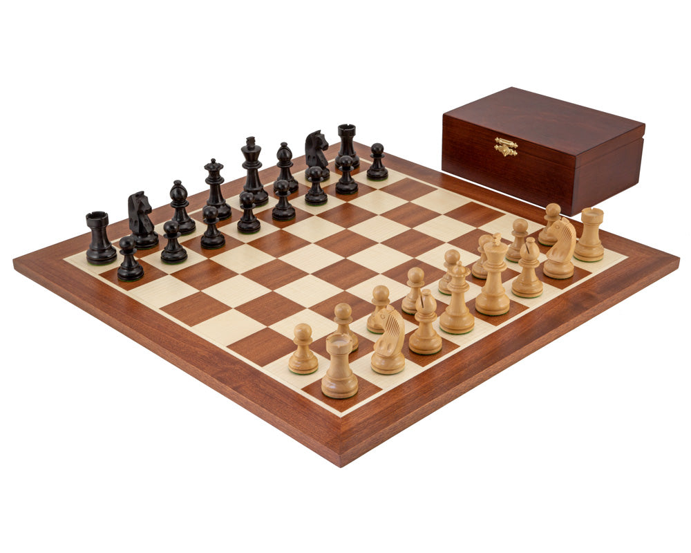 Down-Head Black Grand Championship Chess Set