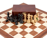 Down-Head Black Grand Championship Chess Set