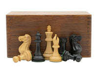 Competition Black Staunton Chess Set With Chess Piece Storage Case