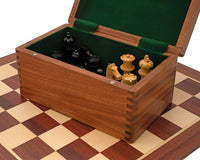 World Chess Championship Chess Set With Chess Clock And Wooden Storage Case For Chess Pieces
