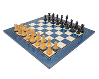 Oxford Series Black And Blue Erable Chess Set