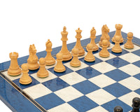 Oxford Series Black And Blue Erable Chess Set