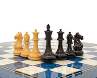 Oxford Series Black And Blue Erable Chess Set