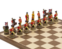 The Battle Of Waterloo Hand-Painted Themed Chess Set By Italfama