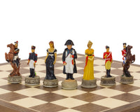 The Battle Of Waterloo Hand-Painted Themed Chess Set By Italfama