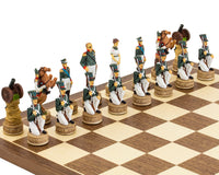 The Napoleon Vs. The Russians Hand-Painted Themed Chess Set By Italfama