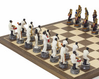 The Jazz Band Vs. Rock Stars Hand-Painted Themed Chess Set By Italfama