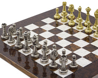The Finnesburg And Dark Walnut Luxury Chess Set