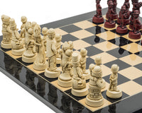 Berkeley Chess Movie Stars Black Cardinal Grand Chess Set
