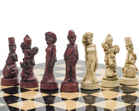 Berkeley Chess Movie Stars Black Cardinal Grand Chess Set