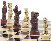 Berkeley Chess Movie Stars Black Cardinal Grand Chess Set