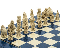 Berkeley Chess Alice In Wonderland Cardinal Blue Chess Set