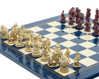 Berkeley Chess Alice In Wonderland Cardinal Blue Chess Set