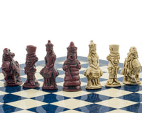Berkeley Chess Alice In Wonderland Cardinal Blue Chess Set