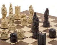 The Berkeley Chess English Russet And Walnut Chess Set
