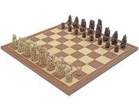 The Berkeley Chess Medieval Russet And Walnut Chess Set