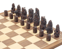 The Berkeley Chess Medieval Russet And Walnut Chess Set