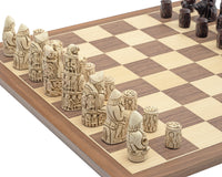 The Berkeley Chess Medieval Russet And Walnut Chess Set