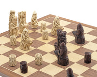 The Berkeley Chess Medieval Russet And Walnut Chess Set