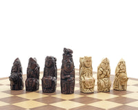 The Berkeley Chess Medieval Russet And Walnut Chess Set