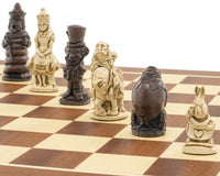 Berkeley Chess Alice In Wonderland Russet & Mahogany Chess Set