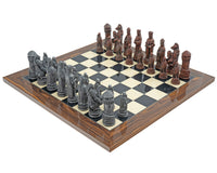 The Berkeley Chess Camelot Metal And Palisander Chess Set