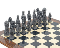 The Berkeley Chess Camelot Metal And Palisander Chess Set