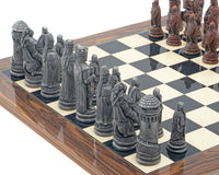The Berkeley Chess Camelot Metal And Palisander Chess Set