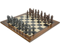 The Berkeley Chess Roman Metal And Palisander Chess Set