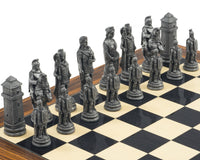 The Berkeley Chess Roman Metal And Palisander Chess Set
