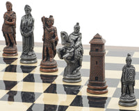 The Berkeley Chess Roman Metal And Palisander Chess Set