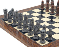 The Berkeley Chess Victorian Metal And Palisander Chess Set