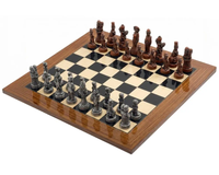 The Berkeley Chess Movie Stars Metal And Palisander Grand Chess Set