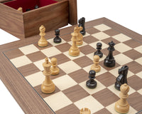 The Levisham Black And Walnut Chess Set