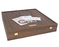 Isle Of Lewis And Walnut Deluxe Chess Set With Presentation Case