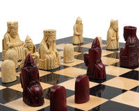 The Isle Of Lewis Black And Red Chess Set