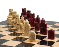 The Isle Of Lewis Black And Red Chess Set