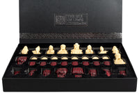The Isle Of Lewis Black And Red Chess Set