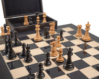 1849 Reproduction Staunton Ebony And Black Anegre Luxury Chess Set