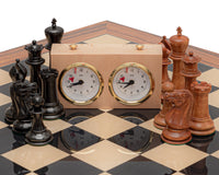 The 1849 Reproduction Staunton Ebony, Antiqued, And Palisander Luxury Chess Set